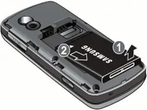 Disassembling Samsung Gravity SGH-T459  Battery