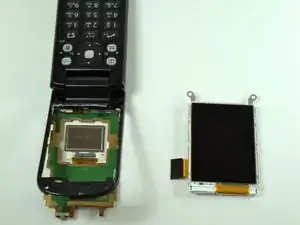 Disassembling KDDI Kyocera A5521K Main LCD Screen