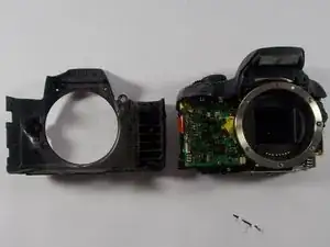 Disassembling Canon EOS Rebel XS Front Cover