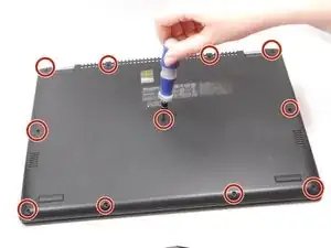 Lenovo Yoga 2 13" Rückabdeckung entfernen