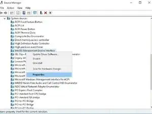 Restore Lenovo supported Intel Management Engine