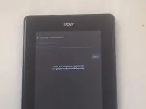 Acer Iconia Tab B1 Factory Hard Reset/Password Removal