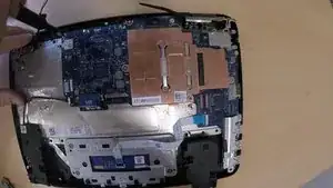 Using a phillips#0, remove 6 motherboard screws.