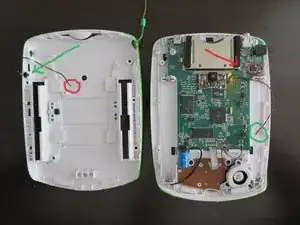 Disassembling LeapPad Explorer Tablet Interior Soldered Wire Connections