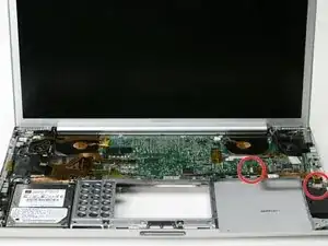 PowerBook G4 Aluminum 17" 1-1.67 GHz PRAM Battery & USB Board Replacement