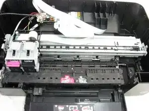 How to lubricate the HP Photosmart c4780 printhead track