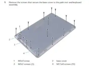 Dell Inspiron 17 5765 Removal of Base Cover