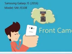 How to replace Front Camera of Samsung Galaxy J5 (2016)