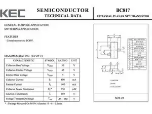 Transistor BC817