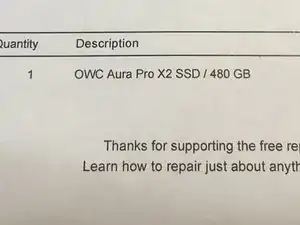 Mac Laptop SSD Replacement