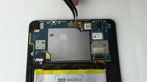 The LCD Digitizer on the Amazon Fire tablet  has a locking cable connector that holds it in place on the motherboard.