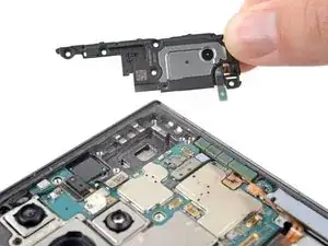 Ohrhörer-Lautsprecher und Abdeckung der Hauptplatine