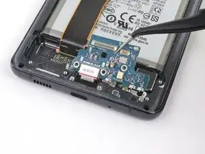 USB-C Anschluss und die Tochterplatine