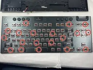 Mikrotaster in der Tastatur