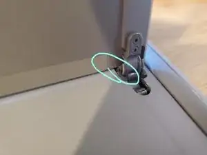 Scharnier am Aufsteller