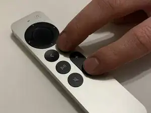 Neustart der 2. Generation der Siri Fernbedienung.