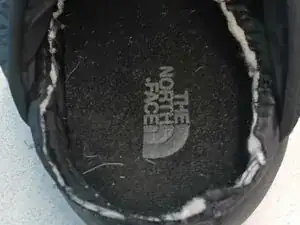 Sew down jacket shoe Technique
