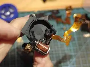 Flachbandkabel am Verschluss