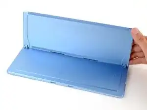 Aufsteller ausklappen