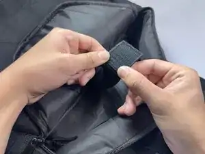 Repairing Detached Velcro Strap on a Backpack