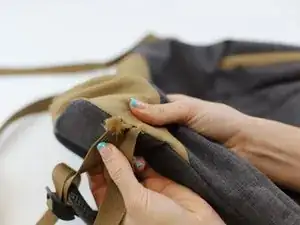 Gurtband von einem Rucksack reparieren