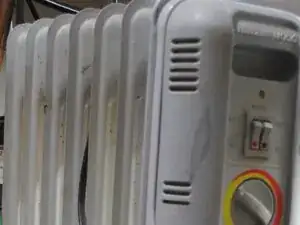 Lakewood model 7101 oil filled electric space heater cord repair Technique
