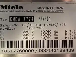 Miele KMDA 7774