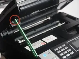 Glasscheibe des Scanners