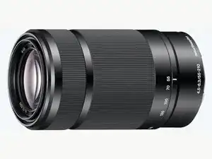 Demontage des Sony SEL55210 Kameraobjektivs