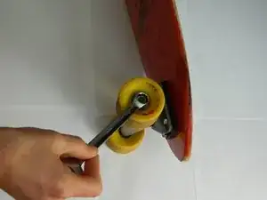 Räder am Skateboard