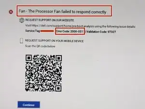 Dell Latitude 5310 - Der Prozessorlüfter hat nicht richtig reagiert