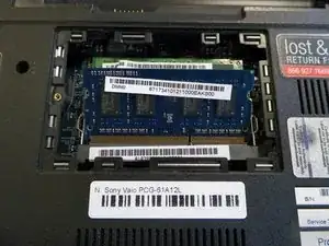 Sony Vaio VPCEG37FM RAM Replacement