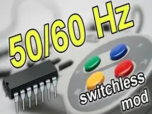 Super Nintendo 50/60 Hz Switchless Mod + LED Mod