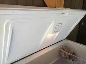 Fasteners for repairing a chest freezer lid