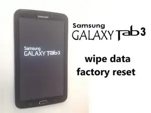 Samsung Galaxy Tab 3 Password Lock/Hard Reset