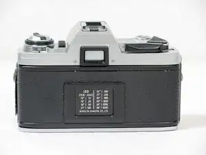 Removing Minolta X-370 Film Winding Lever