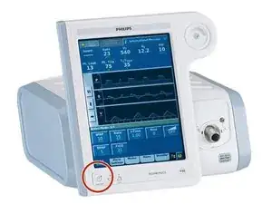 How to power down a Philips Respironics V60