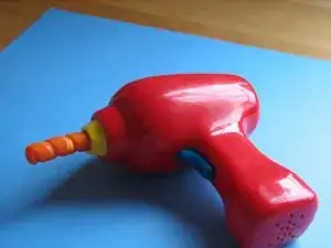 Repairing a plastic drill bit for a toy drill