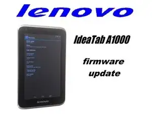 Lenovo Ideatab A1000 Firmware Update