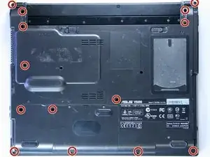 Asus V6800V Lower Case Disassembly