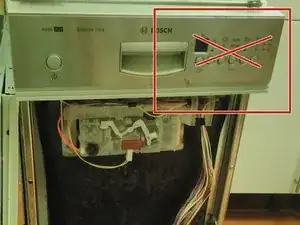 Repairing the Control Module on a Bosch  Dishwasher (LNK304, Wid,Kond)