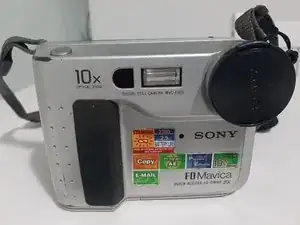 Removal of a Floppy Disk from a Sony digital Mavica