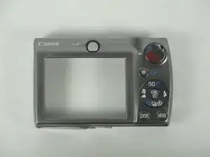 Disassembling Canon PowerShot SD800 IS Back Cover