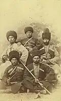 Tschetschenische Männer um das Jahr 1900