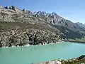 Der Göscheneralp-See wurde künstlich gestaut und liefert elektrische Energie.