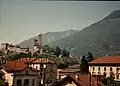 Der Hauptort Bellinzona mit einer seiner drei Burgen