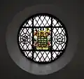 Bleiglasfenster mit dem Wappen von Johann Sigismund von Brandenburg