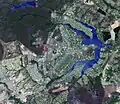 Brasília von einem Satelliten gesehen