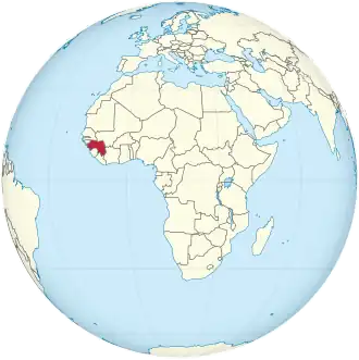 Guinea on the globe (Africa centered).svg