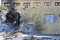 Nach dem 7. Oktober 2023: Schäden an einem Haus im Kibbutz Be'eri in Israel.
